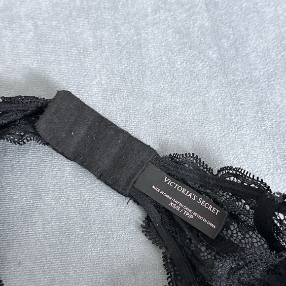 Victoria's Secret 6 Strap Garter Belt RARE! Size XS Small Black Six Straps - Picture 8 of 8